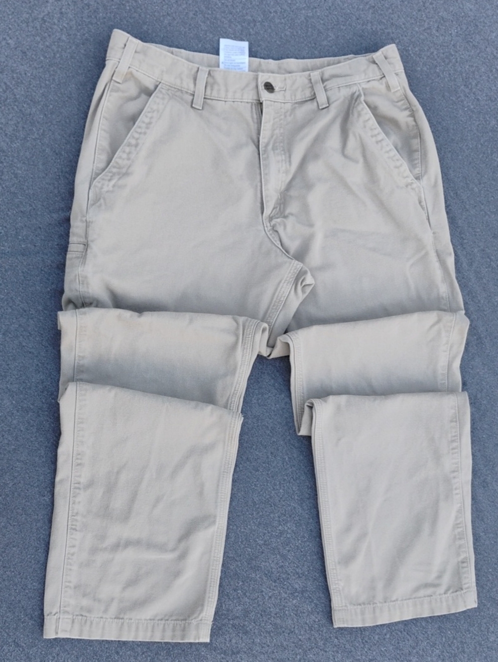 Carhartt Men’s Khaki/Tan Canvas Chinos